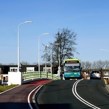 foto van de busbrug Westerkoog-Nieuw West