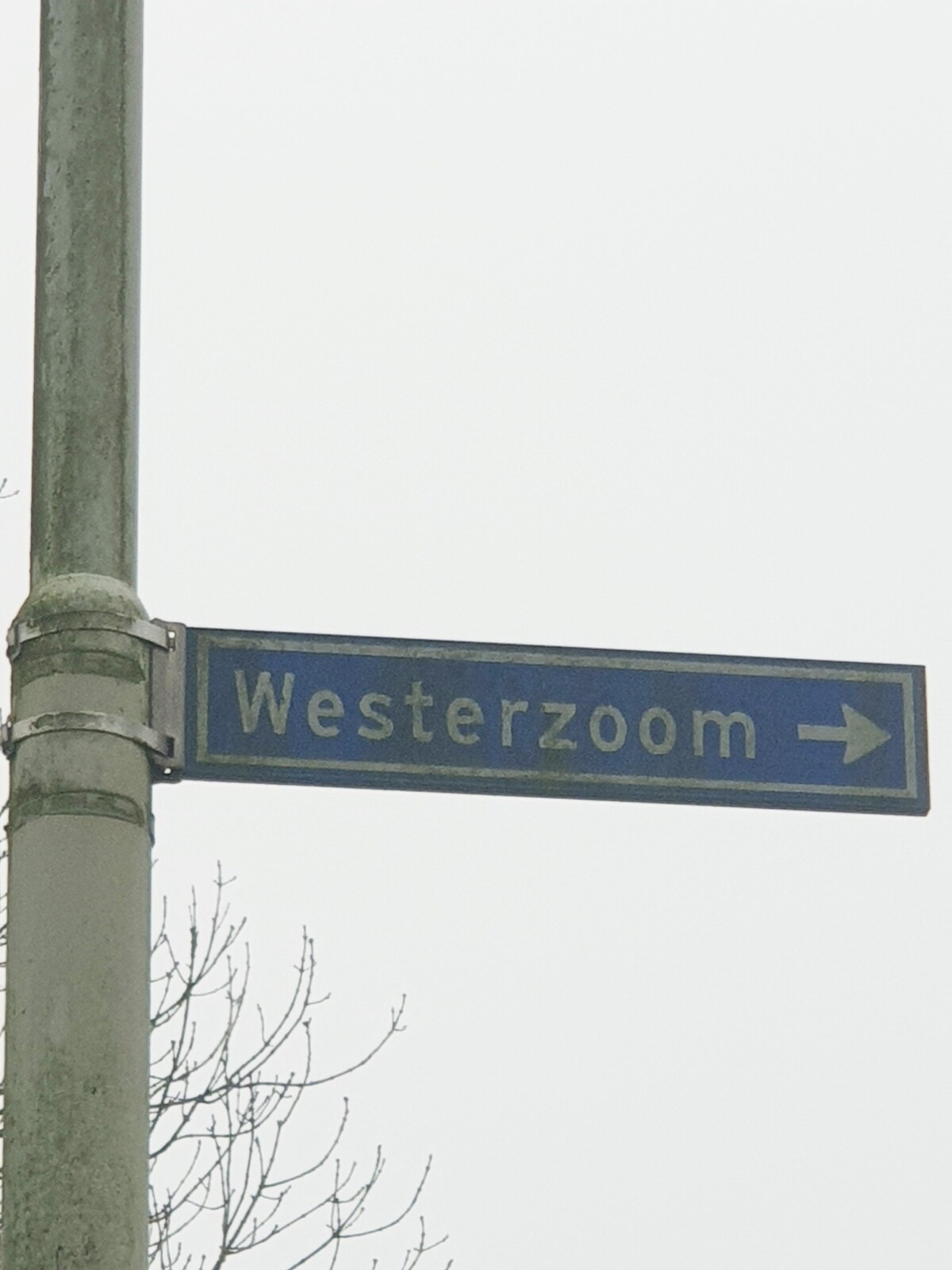 straatnaambord Westerzoom Koog aan de Zaan